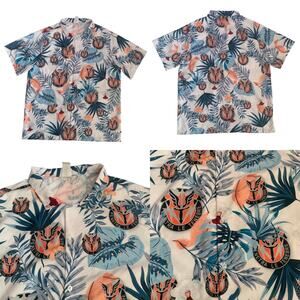 Penetra Le Tenebre Men's Size L US Army's 112th Signal Battalion Hawaiian Shirt